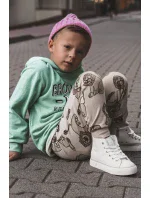 Detské vysoké tenisky so zipsom Big Star KK374227 White