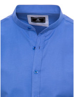 Pánska chrpová modrá košeľa s krátkym rukávom Dstreet KX1001