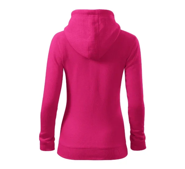 Trendy mikina na zips fialová