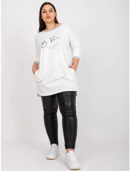 Dámska tunika TU 7564.57 ecru - FPrice Dámska tunika TU 7564.57 ecru - FPrice