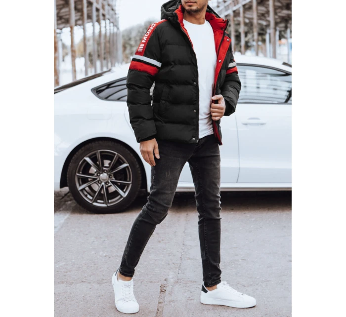 Pánská prošívaná zimní bunda černá Dstreet model 21971577 - FashionStreet