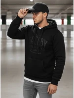 Pánská zateplená mikina s kapucí černá Dstreet model 21992999 - FashionStreet