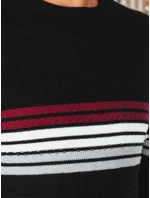 Pánský pruhovaný svetr černý model 21994022 - Dstreet Pánský pruhovaný svetr černý model 21994022 - Dstreet