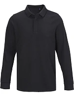 LSL Men Pánské těžké piqué polo s dlouhým rukávem deep black model 22442403 - NEOBLU LSL Men Pánské těžké piqué polo s dlouhým rukávem deep black model 22442403 - NEOBLU
