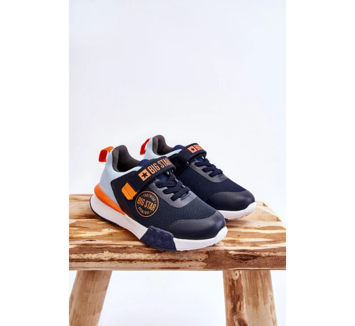 Niskie Dziecięce Buty Sportowe Memory Foam System Big Star LL374215 Granatowe Niskie Dziecięce Buty Sportowe Memory Foam System Big Star LL374215 Granatowe