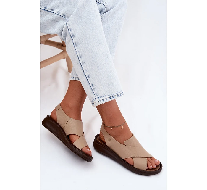 Kožené dámské sandály model 22122918 - Zazoo