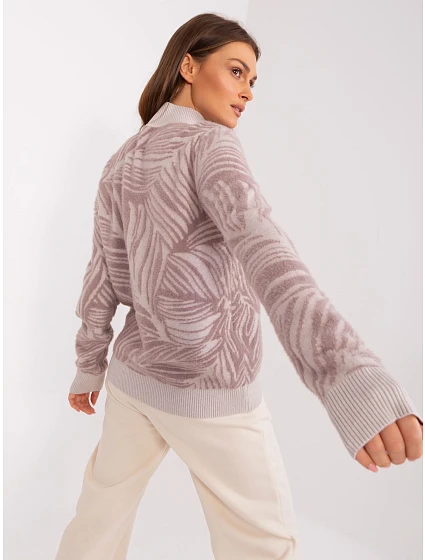Sweter AT SW model 18884719 jasny fioletowy - FPrice Sweter AT SW model 18884719 jasny fioletowy - FPrice