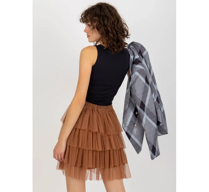 Sukně TW SD BI model 17892557 světle hnědá - FPrice Sukně TW SD BI model 17892557 světle hnědá - FPrice