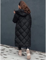 Dámska prešívaná zimná bunda s kapucňou FEMACOAT black FashionStreet TY4593 Dámska prešívaná zimná bunda s kapucňou FEMACOAT black FashionStreet TY4593