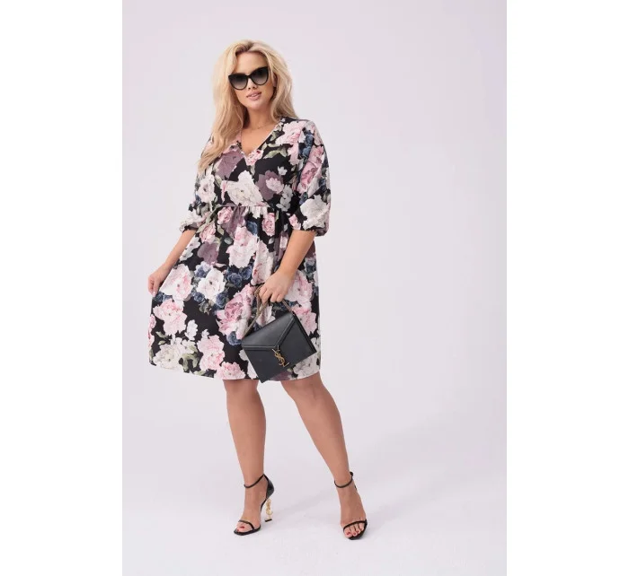 dámské letní květované šaty model 20070178 - Moon dámské letní květované šaty model 20070178 - Moon