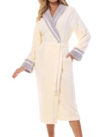 Dámský župan 2409 model 20976368 cream - L&L Dámský župan 2409 model 20976368 cream - L&L