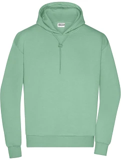 Daiber 8034 Pánska mikina s kapucňou „Lounge“ 02.8034 jade green