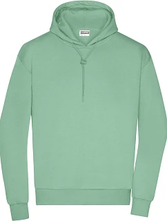 Daiber 8034 Pánska mikina s kapucňou „Lounge“ 02.8034 jade green