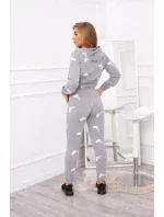 Sada s potlačou pištole šedá