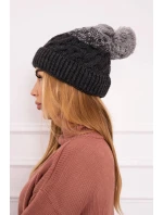 Fleecová čiapka Ilona K218 graphite+grey