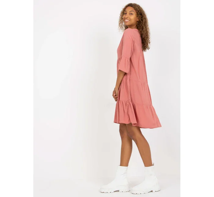 Šaty model 17523886 tmavě růžové - FPrice
