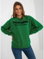 Dámska mikina MA BL 2205020 mikina.24 tmavo zelená - FPrice