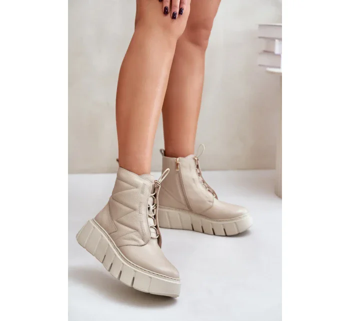 Topánky so širokou podrážkou model 202820 Vykročte štýlovo