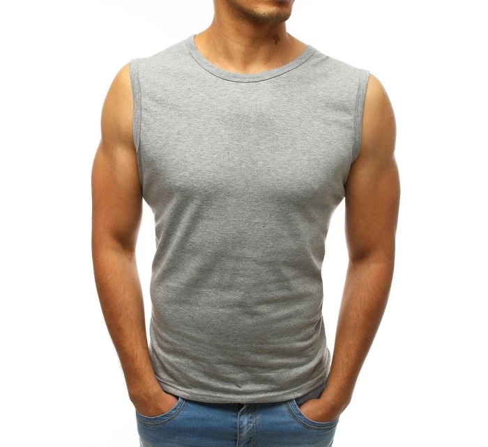 Pánské tílko bez potisku světle šedé model 21962203 - Dstreet