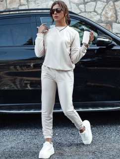 MILIAN dámska tepláková súprava v svetlo béžovej farbe FashionStreet AY1110