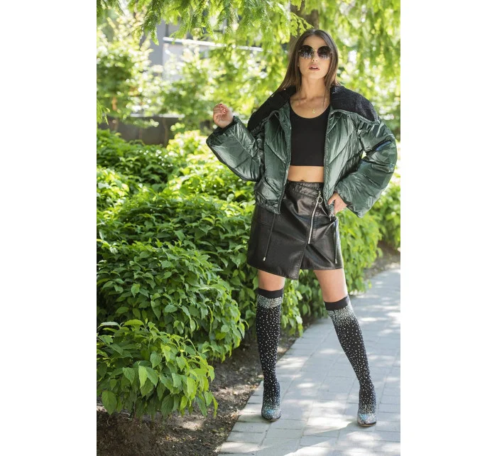 KRÓTKA KURTKA Z ZIELONA model 21242393 - Ann Gissy KRÓTKA KURTKA Z ZIELONA model 21242393 - Ann Gissy