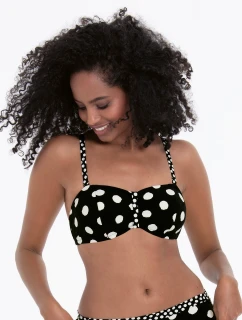 Štýl Ella Top Horný diel plaviek 8750-1 Black and White - RosaFaia