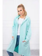 Mätová bunda s kapucňou nadmernej veľkosti