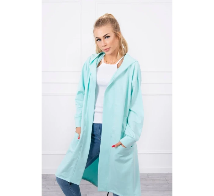 Mätová bunda s kapucňou nadmernej veľkosti