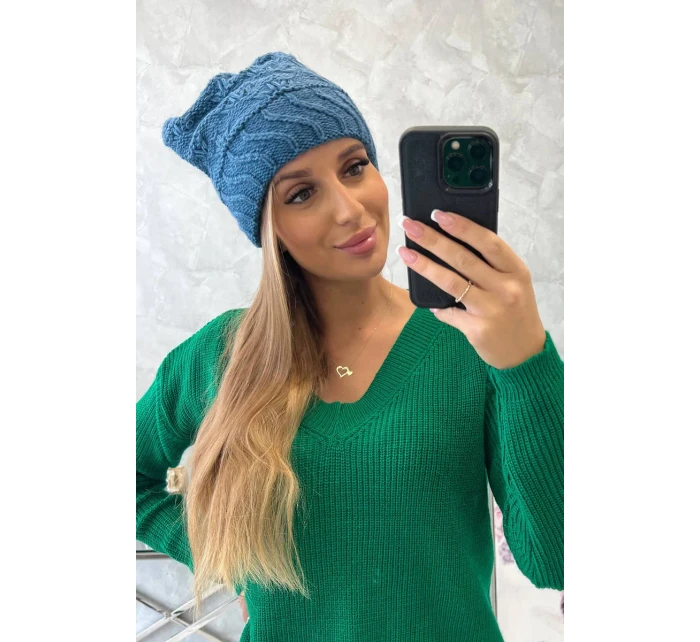 Dámska čiapka Dagmara K332 dark denim