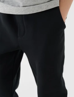 Spodnie Chłopięce Dresowe Joggery 4FJWAW24TTROM760-20S Czarne