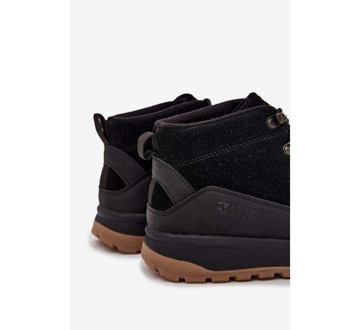 Semišové Pánské Boty Big Star Černé model 21706099 - Big Star Shoes Semišové Pánské Boty Big Star Černé model 21706099 - Big Star Shoes