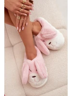 Kožešinové dámské pantofle růžové model 21772462 - Boto Kožešinové dámské pantofle růžové model 21772462 - Boto
