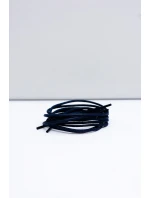 Corbby Granatowe Woskowane Cienkie Sznurówki