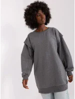 Tunika EM TU HS 21 model 18798914 ciemny szary - FPrice Tunika EM TU HS 21 model 18798914 ciemny szary - FPrice