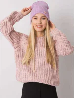 Dámska čiapka.26X svetlo fialová