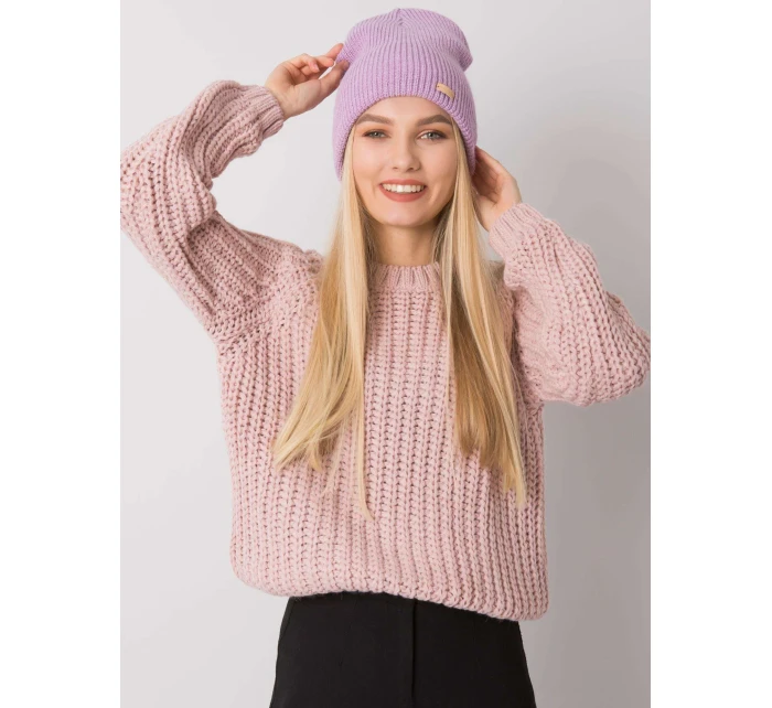 Dámska čiapka.26X svetlo fialová