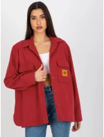 Dámska košeľa LK KS 509164.11 tmavo ružová - FPrice