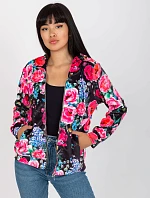 Mikina RV BL 8118.89 čierna a ružová