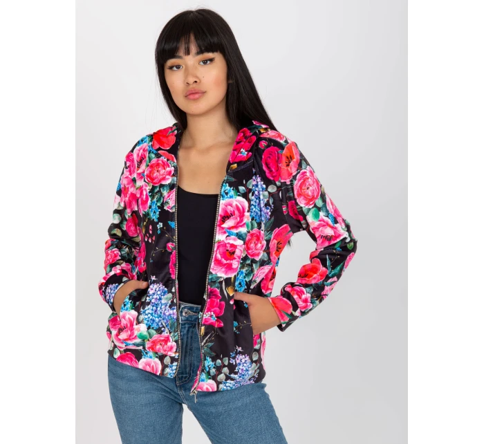 Mikina RV BL 8118.89 čierna a ružová