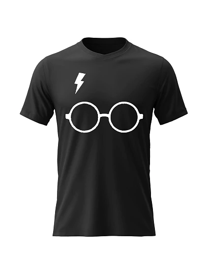 Dámske bavlnené tričko s potlačou - HARRY POTTER - čierne Dámske bavlnené tričko s potlačou - HARRY POTTER - čierne