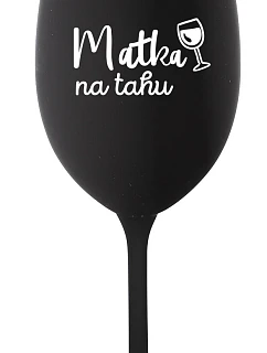MATKA NA model 22168401 černá sklenice na víno 350 ml - Giftela