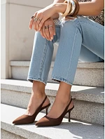 Dámské semišové sandály ZY1385 hnědé- FashionStreet Dámské semišové sandály ZY1385 hnědé- FashionStreet