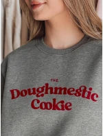 Dámská oversize mikina s potiskem tmavě šedá Dstreet model 21988125 - FashionStreet