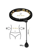 HHM13 NOVÝ HULA HOP ČIERNY/ZLATÝ S MAGNETMI A ZÁVAŽÍM + POČÍTADLO HMS HHM13 NOVÝ HULA HOP ČIERNY/ZLATÝ S MAGNETMI A ZÁVAŽÍM + POČÍTADLO HMS