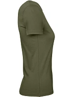 B&C #E190 /women Dámske tričko z hrubej bavlny 01.004T urban khaki