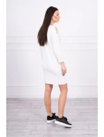 Šaty s potlačou Honey girl ecru