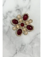 Brož model 18753467 2 červená - K-Fashion