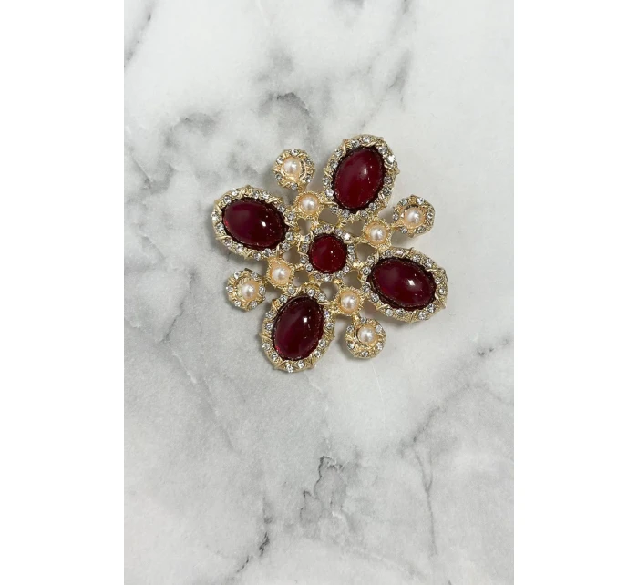 Brož model 18753467 2 červená - K-Fashion