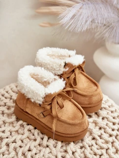 Zimní boty pro děti s kožešinovou podšívkou Camel model 21678747 - Boto