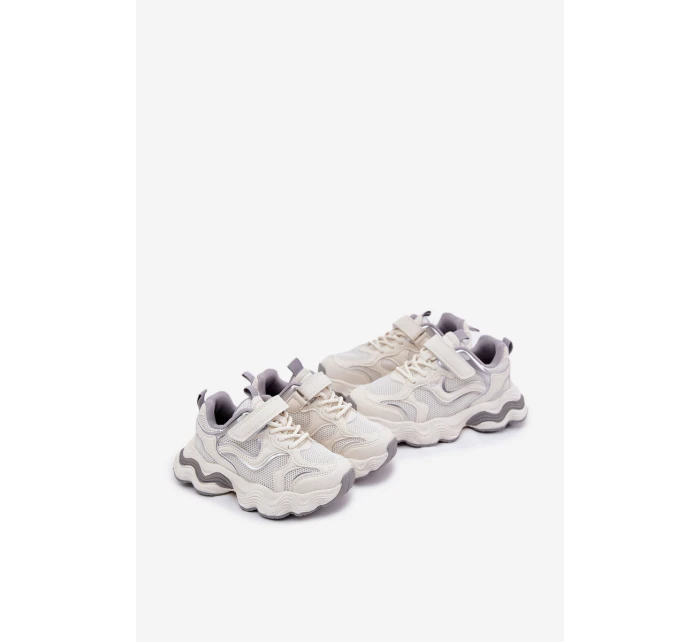 Dětské Tenisky Na Silné Podešvi Bílé model 21692427 - Boto Dětské Tenisky Na Silné Podešvi Bílé model 21692427 - Boto